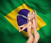 Superbes blondes exhibent leurs corps